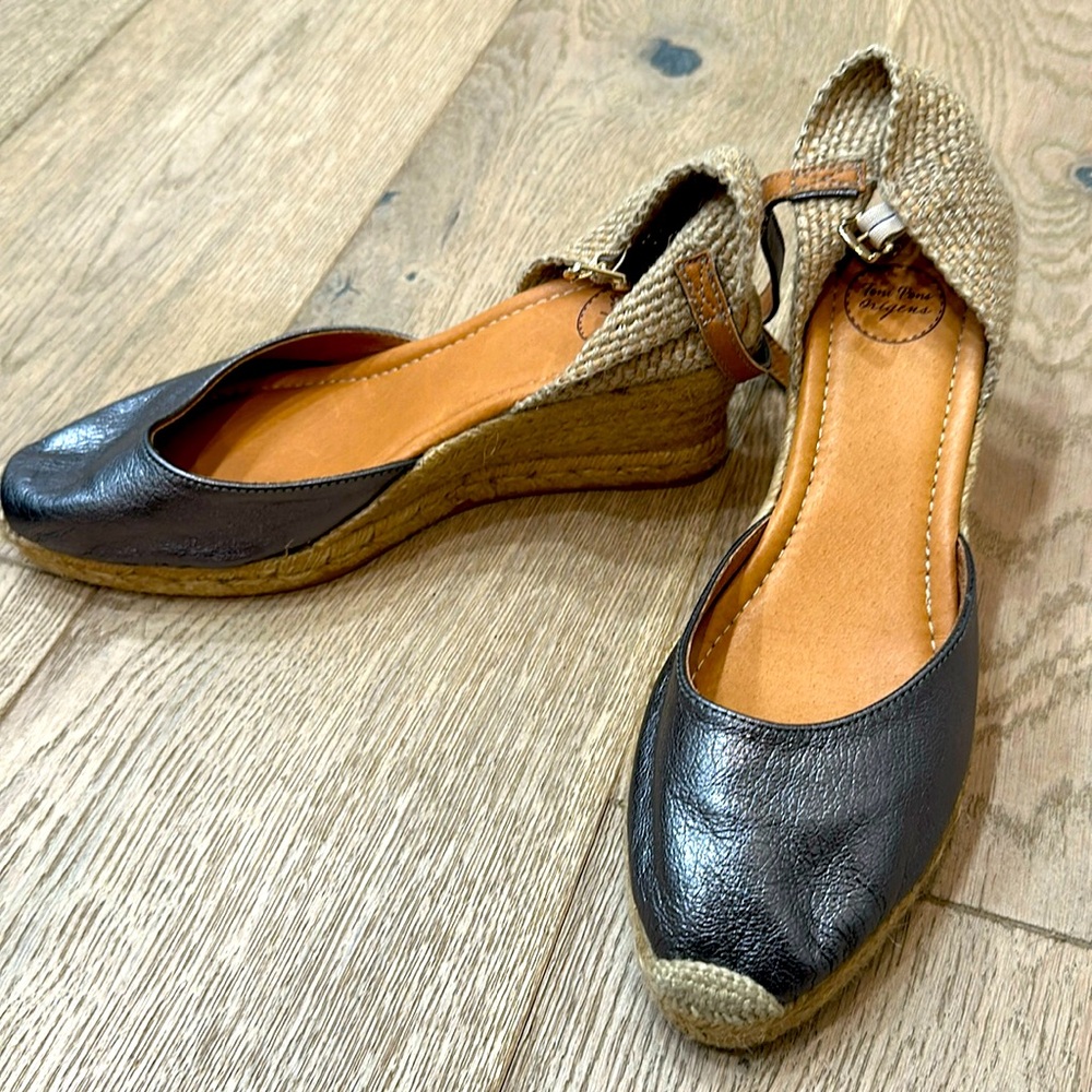 Made in Spain - Espadrilles sexy Leather NEW Nordstrom Toni Pons Caldes size 40